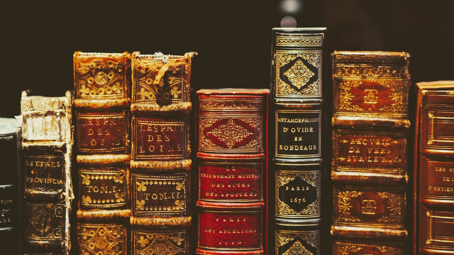 Collection of ancient books